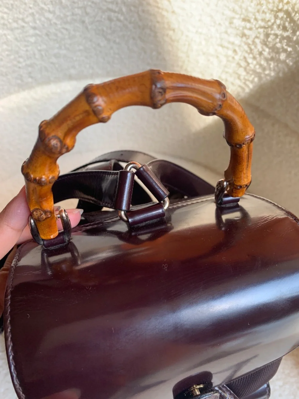 Gucci Bamboo mini Backpack Nylon/Leather